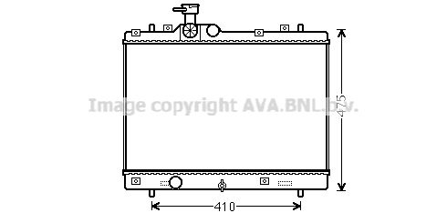 AVA QUALITY COOLING Radiaator,mootorijahutus SZ2137